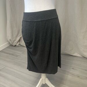 Athleta Women's Modal Ruched Solstic Charcoal Skirt Sz M